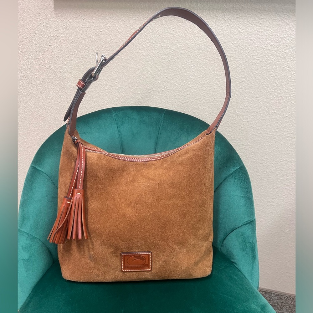Dooney & Bourke large suede sac